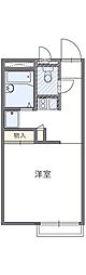 レオパレスエミノ 1Kの間取図画像