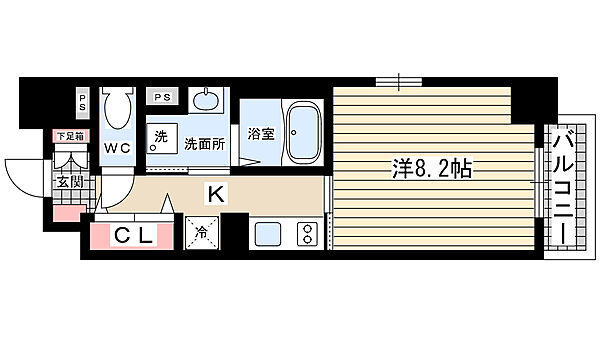 ミルト熊野 ｜兵庫県西宮市熊野町(賃貸マンション1K・1階・30.77㎡)の写真 その2