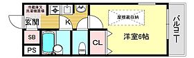 ステラハウス4－500  ｜ 兵庫県西宮市門前町（賃貸アパート1K・2階・19.20㎡） その2