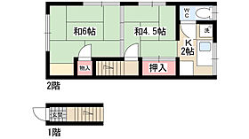 細見文化  ｜ 兵庫県西宮市甲子園洲鳥町（賃貸アパート2K・2階・26.40㎡） その2