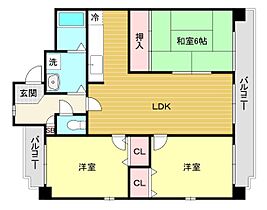 デュオ苦楽園  ｜ 兵庫県西宮市神垣町（賃貸マンション3LDK・3階・66.48㎡） その2