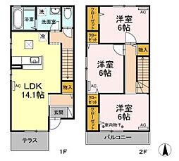 間取図画像 3LDK