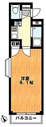 ドミール板橋本町 1Kの間取図画像
