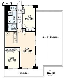 間取図画像 2LDK