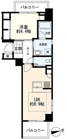 間取り ライオンズプラザ東麻布 6階/-