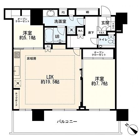 間取図 2LDK
