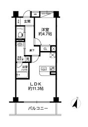KITANO MAISON KOBE 1LDKの間取図画像