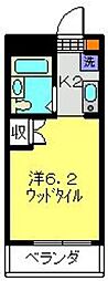 エスポアール日吉 1Kの間取図画像