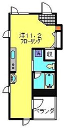 GRATES ワンルームの間取図画像