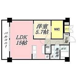エスペランサ第3綱島 1LDKの間取図画像
