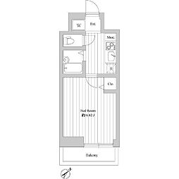 アドヴァンス・セキガ 1Kの間取図画像