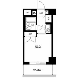 ストーク新丸子弐番館 1Kの間取図画像