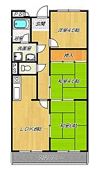 コンフォートステージ2 3LDKの間取図画像