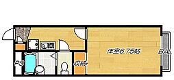 レオパレスラックコート 1Kの間取図画像