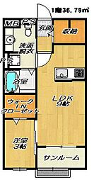 JR片町線(学研都市線) 野崎駅 徒歩9分 1階/-