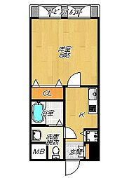 JR片町線(学研都市線) 住道駅 徒歩8分の賃貸マンション 7階1Kの間取り