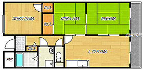 ルモンド北田  ｜ 大阪府大東市三箇4丁目（賃貸マンション3LDK・4階・55.00㎡） その2