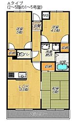ライフレジェンド扇町 3LDKの間取図画像