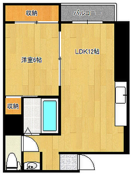 大阪府大阪市住吉区東粉浜3丁目(賃貸マンション1LDK・8階・37.70㎡)の写真 その2