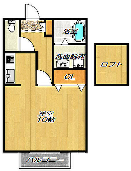 ロワージュ2 201｜大阪府大東市諸福3丁目(賃貸アパート1K・2階・33.61㎡)の写真 その2