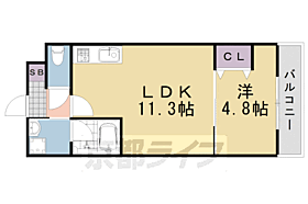 カーサ・フェリーチェ桂 301 ｜ 京都府京都市西京区桂上野東町（賃貸マンション1LDK・3階・36.00㎡） その2