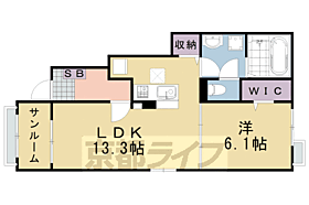 カーサ　コスモ 104 ｜ 京都府南丹市園部町横田7号（賃貸アパート1LDK・1階・50.01㎡） その2