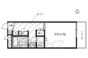 京都府京都市南区吉祥院這登西町（賃貸アパート1K・3階・19.87㎡） その2