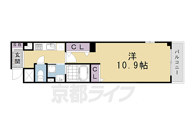 京都府京都市南区八条源町(賃貸マンション1K・1階・34.51㎡)の写真 その2