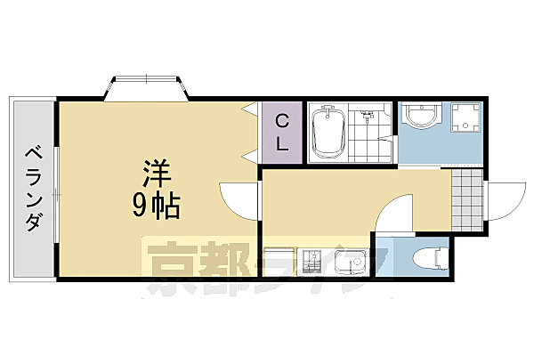 グレース離宮 107｜京都府京都市西京区牛ヶ瀬西柿町(賃貸マンション1K・1階・27.91㎡)の写真 その2