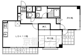 清光ハイツ 502 ｜ 京都府京都市西京区大枝沓掛町（賃貸マンション2LDK・5階・48.00㎡） その2