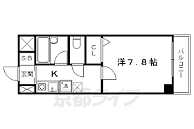 京都府京都市南区吉祥院長田町（賃貸マンション1K・6階・24.90㎡） その2