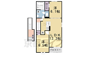 メゾンソラーレI 203 ｜ 京都府南丹市八木町大薮（賃貸アパート2LDK・2階・59.58㎡） その2