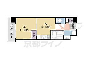 京都府京都市南区吉祥院九条町（賃貸マンション1DK・5階・24.89㎡） その2