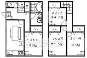 京都府京都市伏見区下鳥羽北三町（賃貸アパート1R・2階・8.25㎡） その2