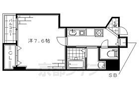 京都府京都市伏見区南新地（賃貸マンション1K・4階・27.62㎡） その2