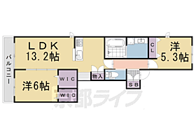 ラ　ヴィータコモダ 201 ｜ 京都府長岡京市神足3丁目（賃貸アパート2LDK・2階・63.50㎡） その2