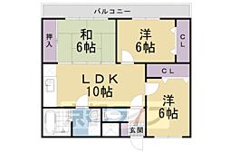 ＭＯグロリーエイト 5階3LDKの間取り