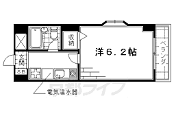 近鉄京都線 桃山御陵前駅 徒歩5分の賃貸マンション 4階1Kの間取り