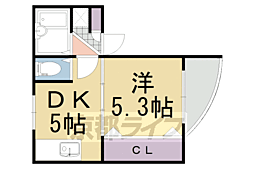 メゾンドポエジー 3階1DKの間取り