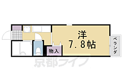 阪急嵐山線 松尾大社駅 徒歩5分の賃貸アパート 2階1Kの間取り