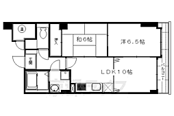 京阪本線 丹波橋駅 徒歩9分の賃貸マンション 3階2LDKの間取り