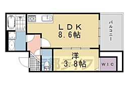Ｌｉｔｏ（リート） 3階1LDKの間取り