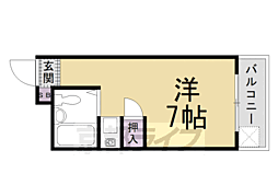 グリーンマークス ワンルームの間取図画像