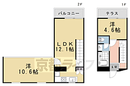 マナーハウスK8・A 2LDKの間取図画像