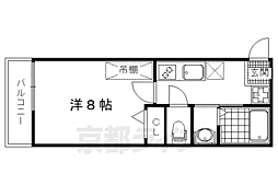 アークリード千本今出川 1Kの間取図画像
