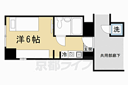コスモリード京都今出川 1Kの間取図画像