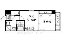 アール・ツー・コート 1DKの間取図画像