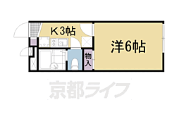 レオパレススイート 1Kの間取図画像