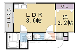 LIGARE 1LDKの間取図画像