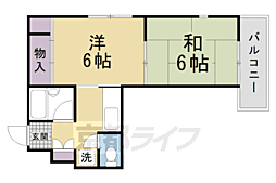 グラシア北山 2Kの間取図画像